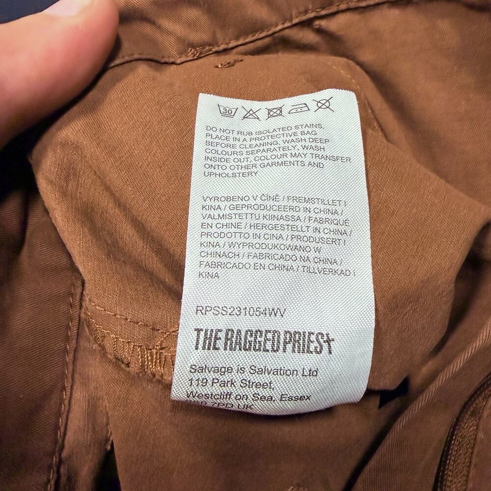 The Ragged Priest Wide Leg Cargo Pants Womens 8 Double Chain - Picture 8 of 10